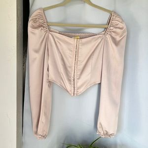 Blush Silk Blouse
